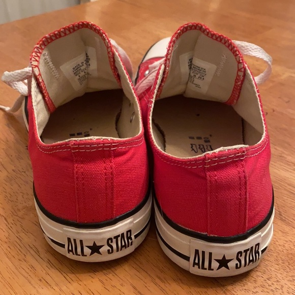 Converse all star sneakers classic red snd white nice M6, W8 unisex - Picture 8 of 15